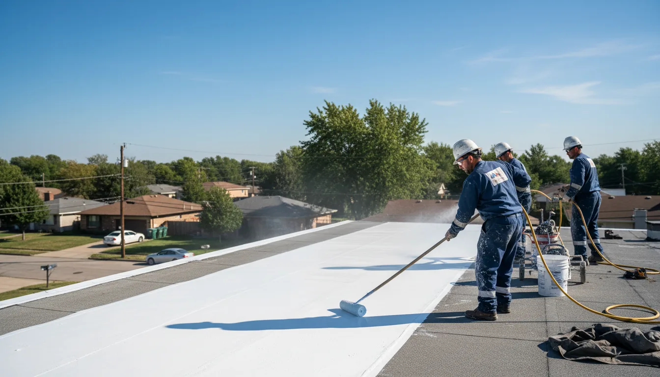 Commercial roof coating in South Houston, TX near me